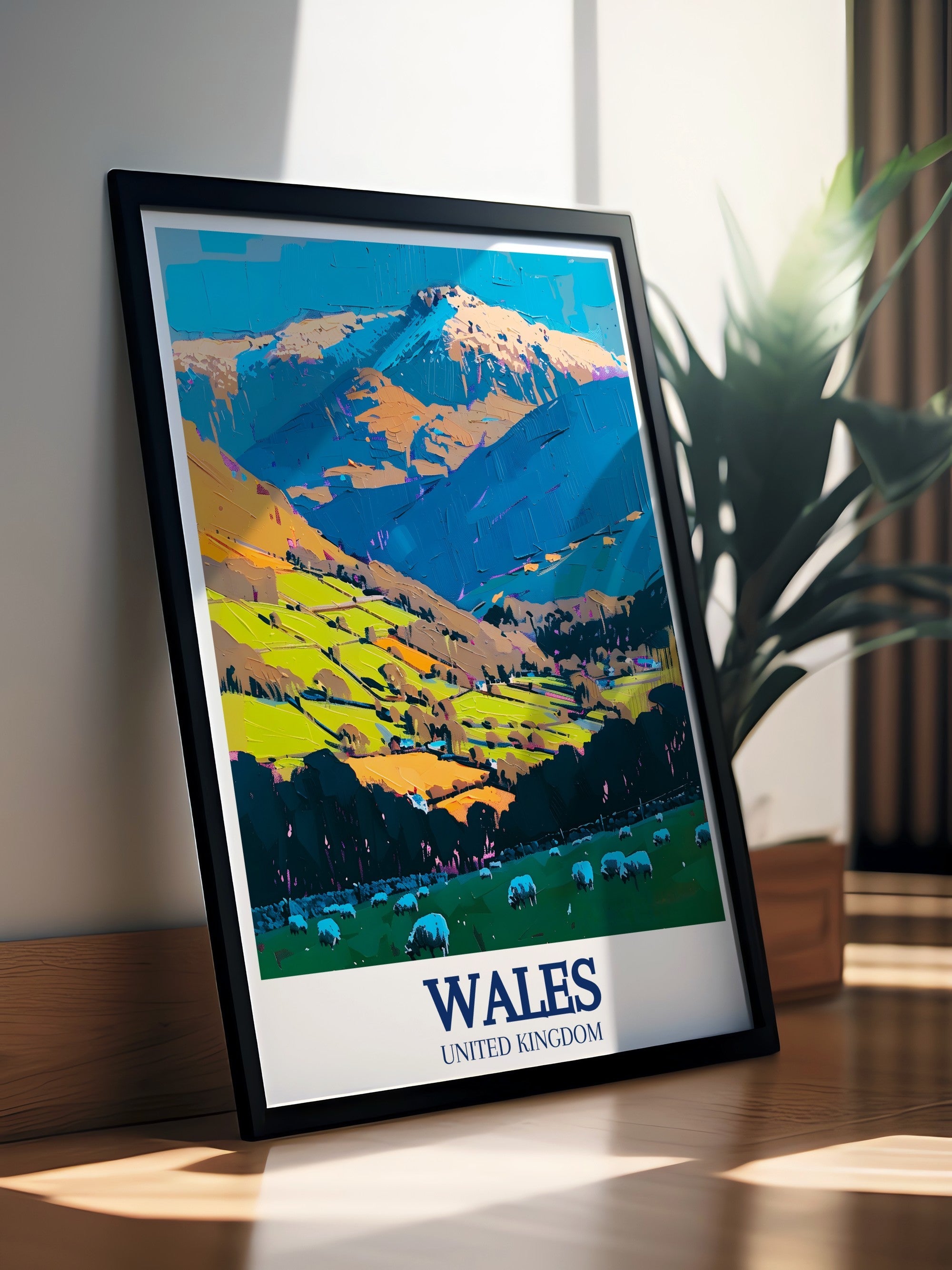 Wales   Prints - Snowdonia National Park and Mount Snowdon  Home Decor - Wales  Living Room Decor