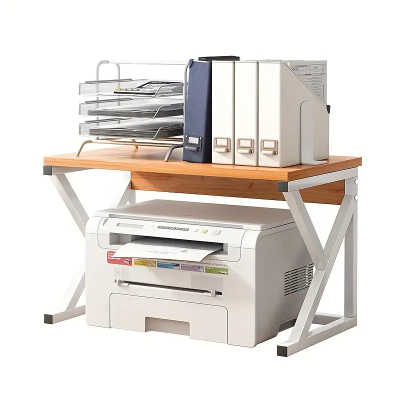 K-Type Desktop Printer Storage Rack - Multi-Layer Floor-to-Floor Cabinet