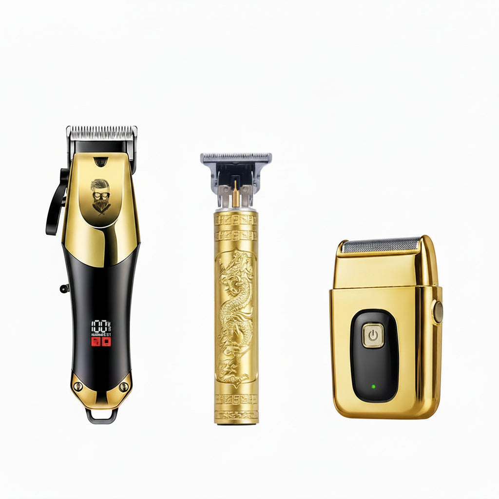 3pcs Men's Electric Hair Clippers Kit