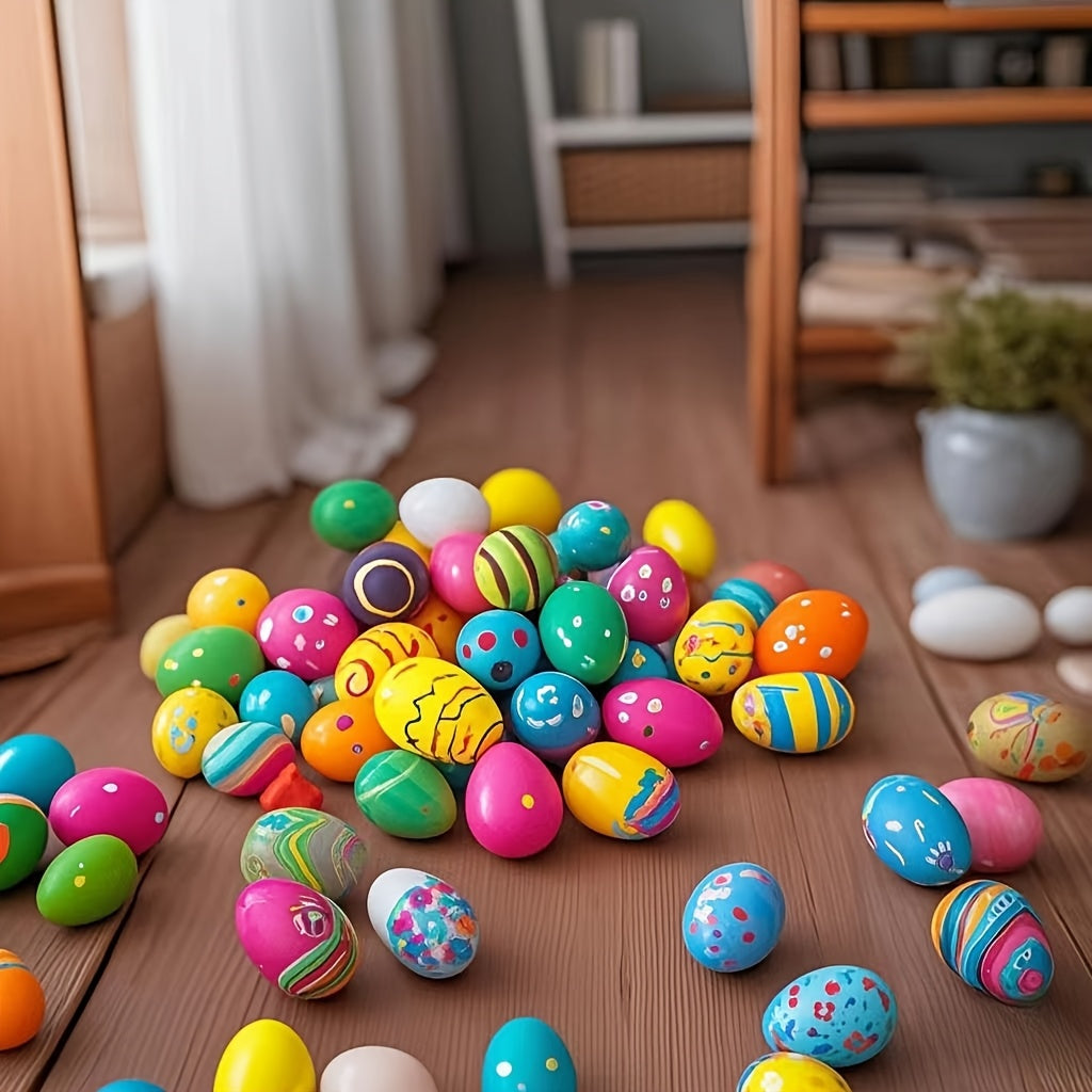 40pcs Colorful Fillable Easter Eggs Plastic Surprise Eggs