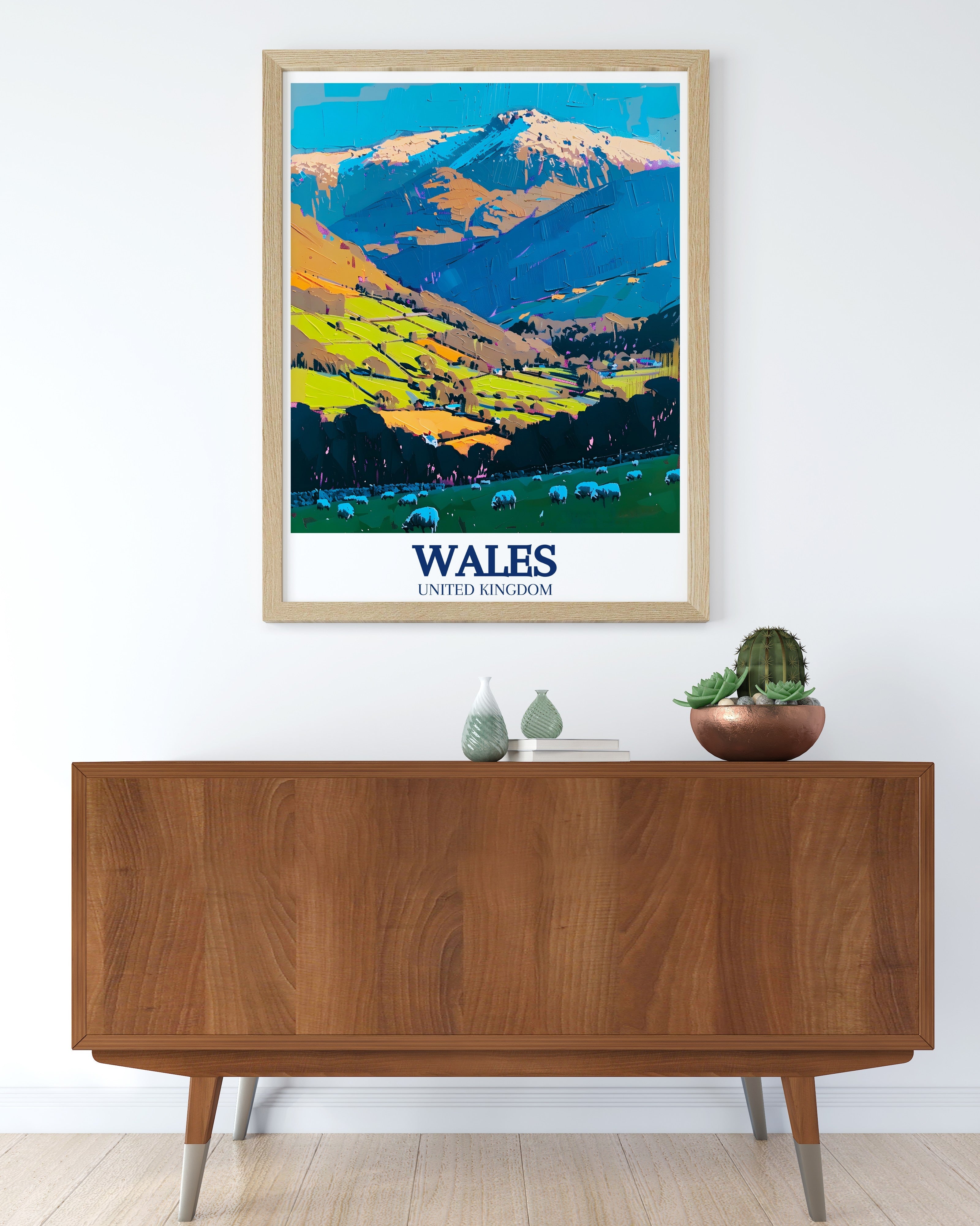 Wales   Prints - Snowdonia National Park and Mount Snowdon  Home Decor - Wales  Living Room Decor