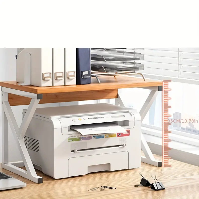 K-Type Desktop Printer Storage Rack - Multi-Layer Floor-to-Floor Cabinet