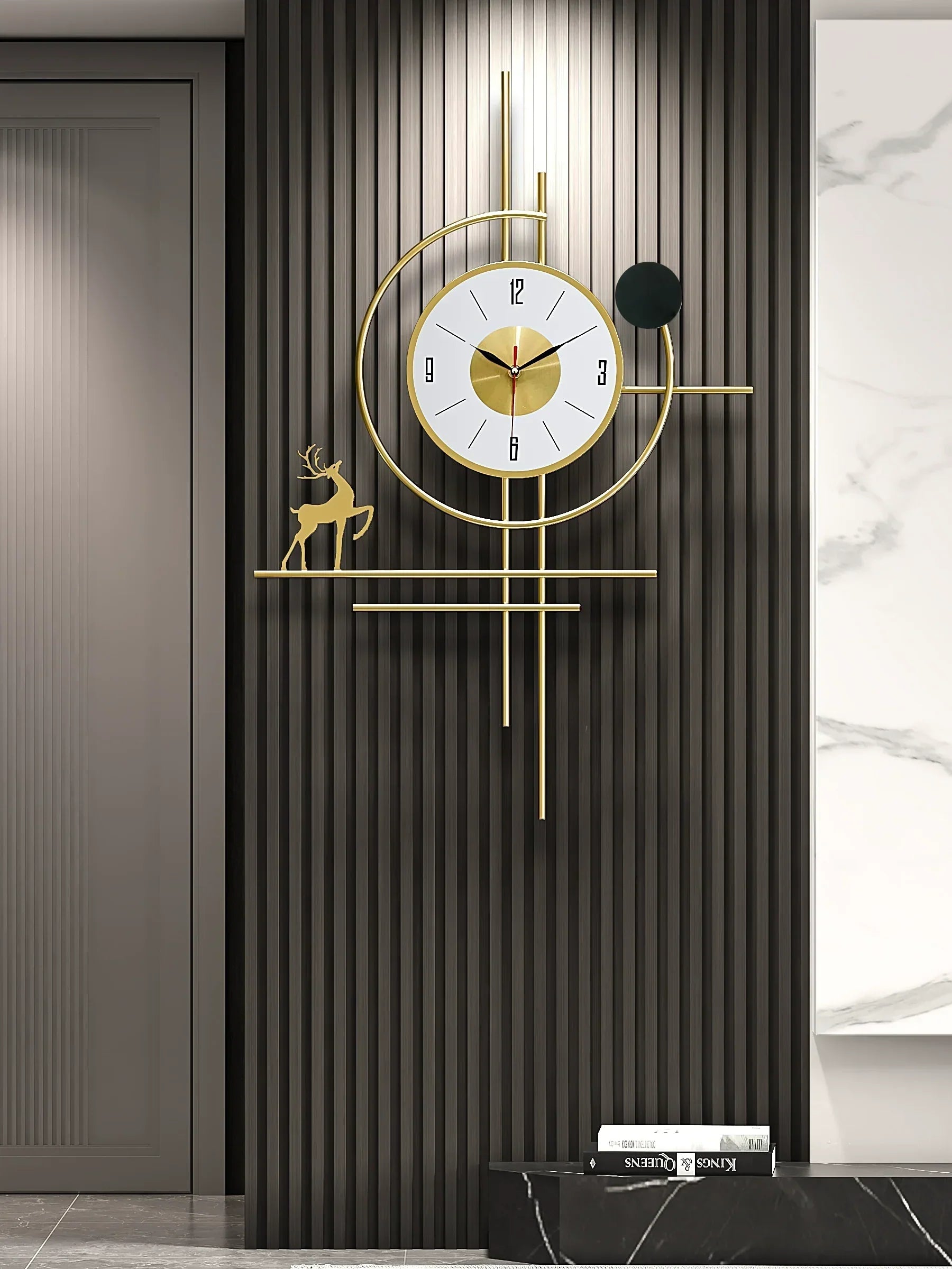 Luxury Fashion Wall Art Clock | 42X66 Cm