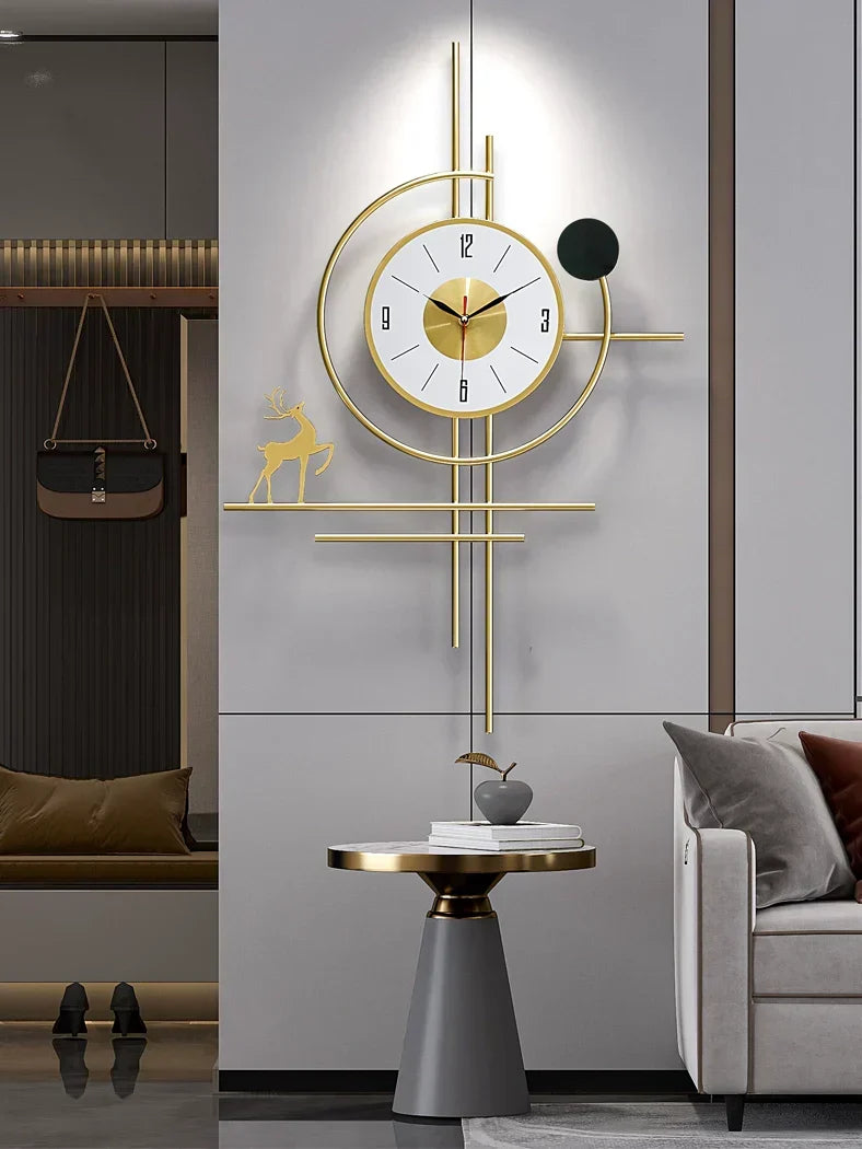 Luxury Fashion Wall Art Clock | 42X66 Cm