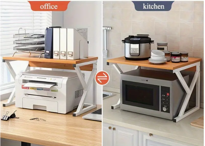 K-Type Desktop Printer Storage Rack - Multi-Layer Floor-to-Floor Cabinet