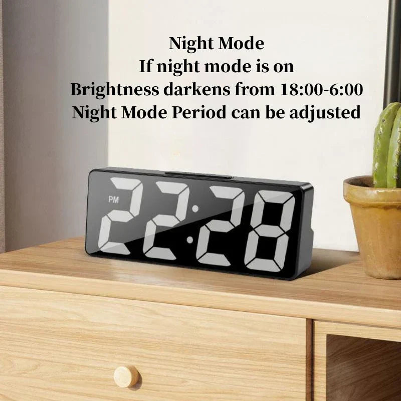 Voice Control Digital Alarm Clock – Led Display