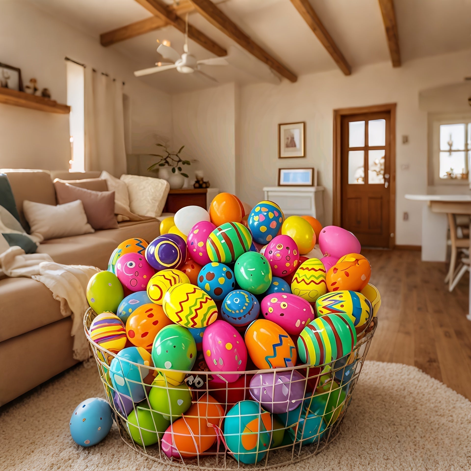 40pcs Colorful Fillable Easter Eggs Plastic Surprise Eggs