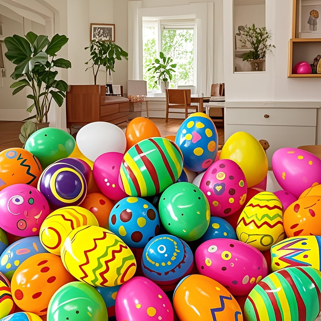 40pcs Colorful Fillable Easter Eggs Plastic Surprise Eggs