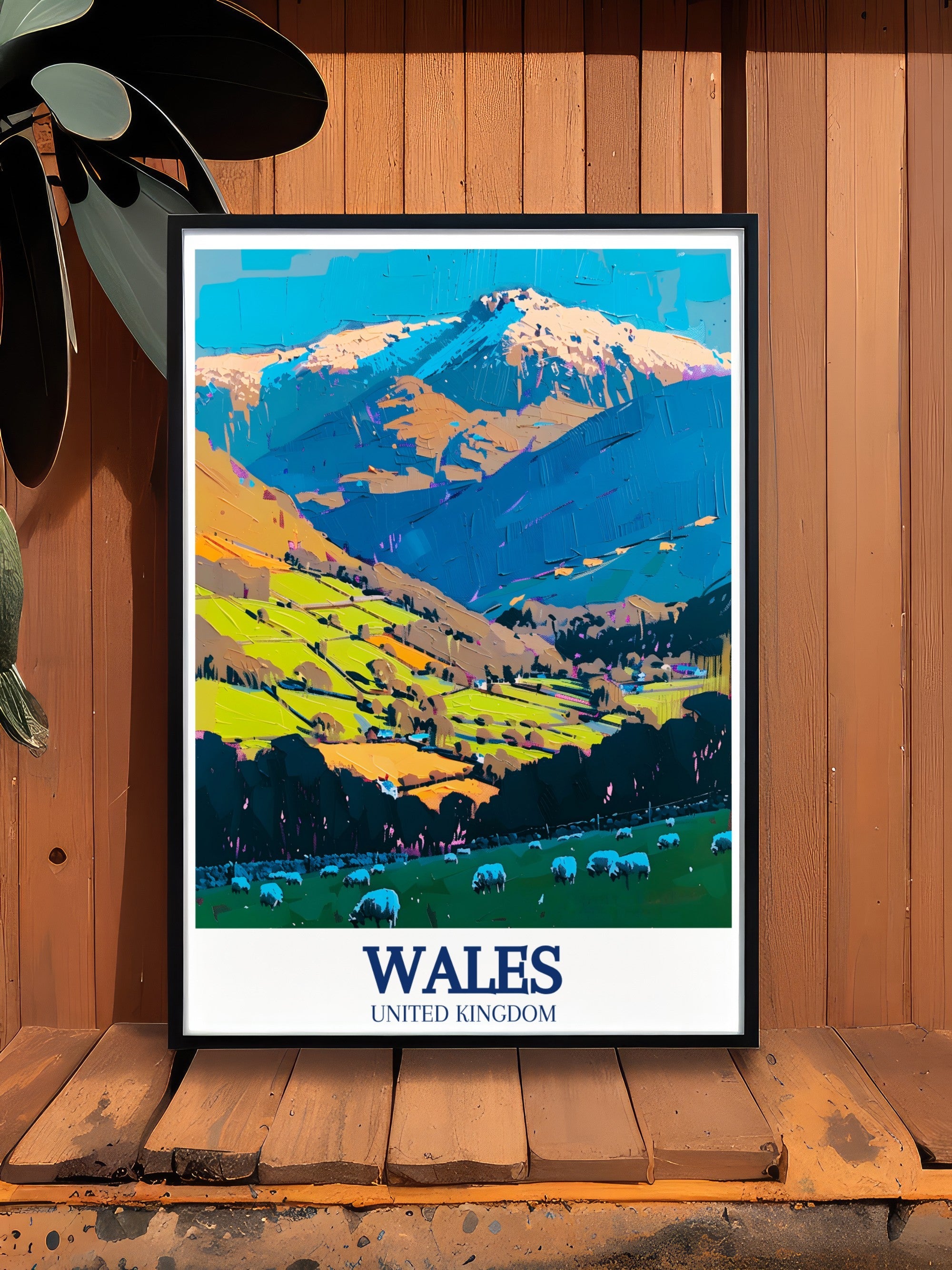 Wales   Prints - Snowdonia National Park and Mount Snowdon  Home Decor - Wales  Living Room Decor
