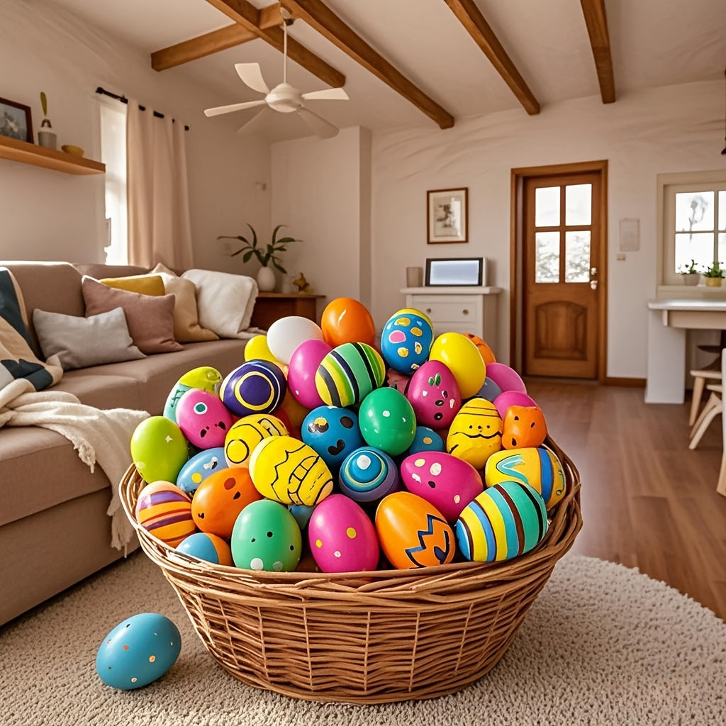 40pcs Colorful Fillable Easter Eggs Plastic Surprise Eggs