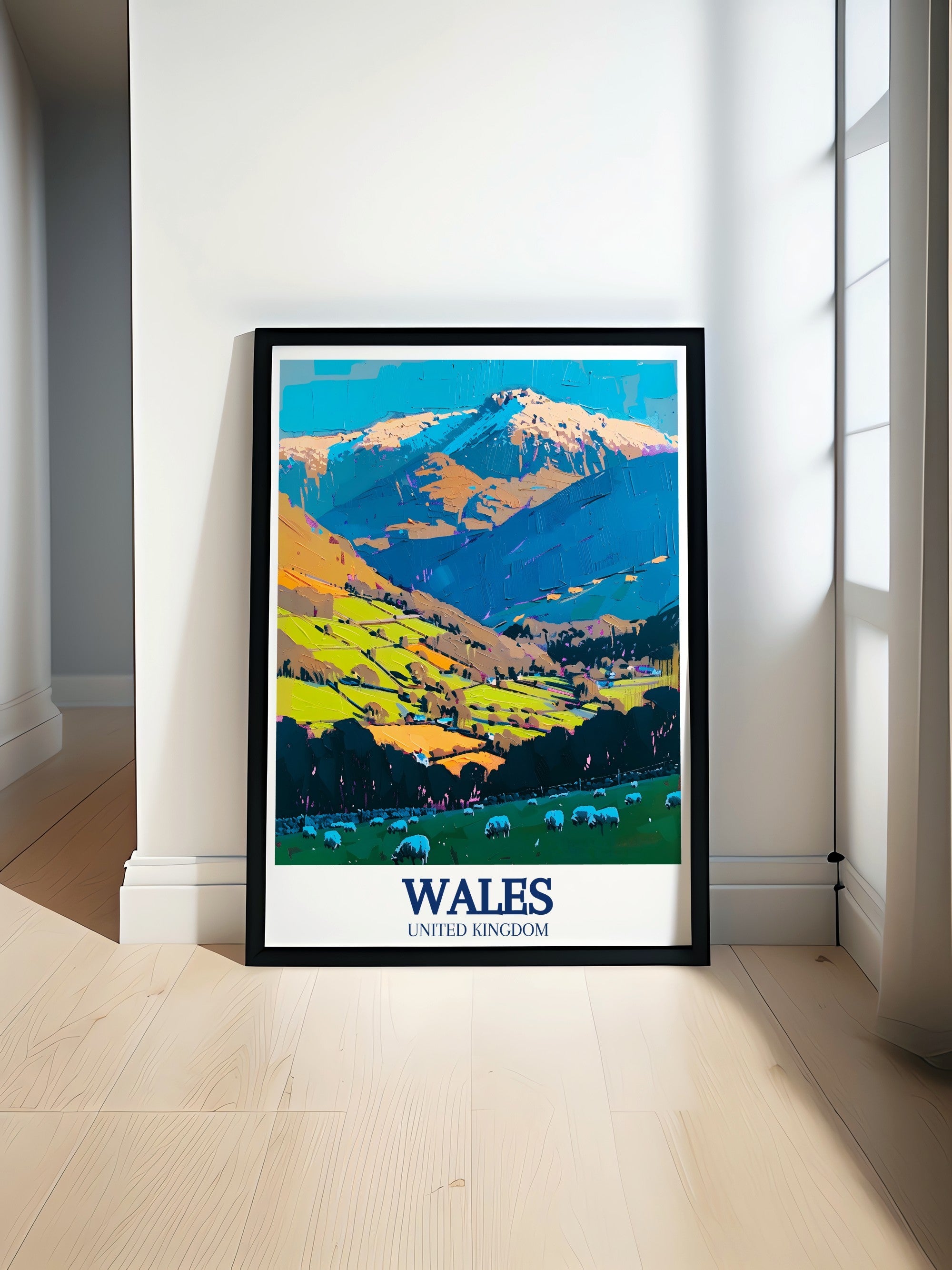 Wales   Prints - Snowdonia National Park and Mount Snowdon  Home Decor - Wales  Living Room Decor